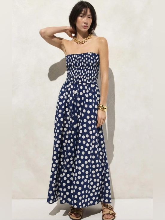 J. Crew Dresses & Skirts - J. Crew Smocked maxi dress in cotton voile Sz S